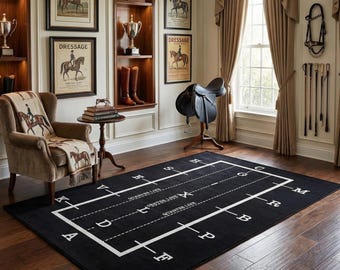 Coperta da dressage. Amico dell'allenatore, esercita il tuo test, ideale per selleria, rimorchi per cavalli, bancarelle per spettacoli,