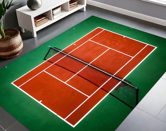 Tennismatta, sportmatta, lekmatta för tennisbana, spelrumsmatta, tennismatta för barn i lekrum, idrottsmatta
