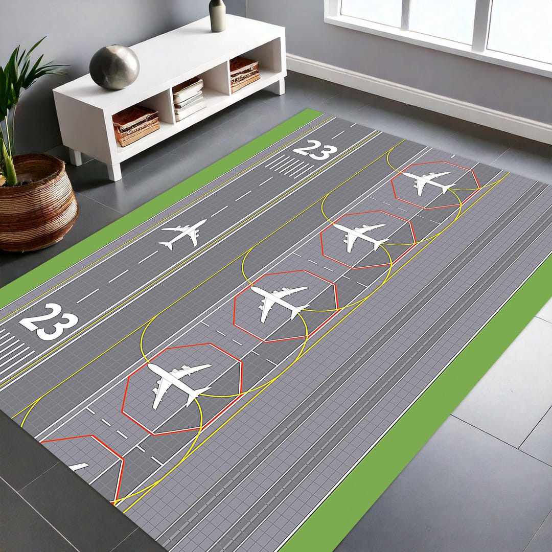 Runner Plane Rug,runway Rug,aircraft Rug,aviation Rug,airport Rug,area ...