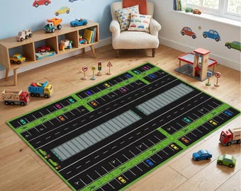Corredor de estacionamiento para niños, Corredor de estacionamiento para preescolar, Corredor de aprendizaje de estacionamiento, Corredor de actividades para niños