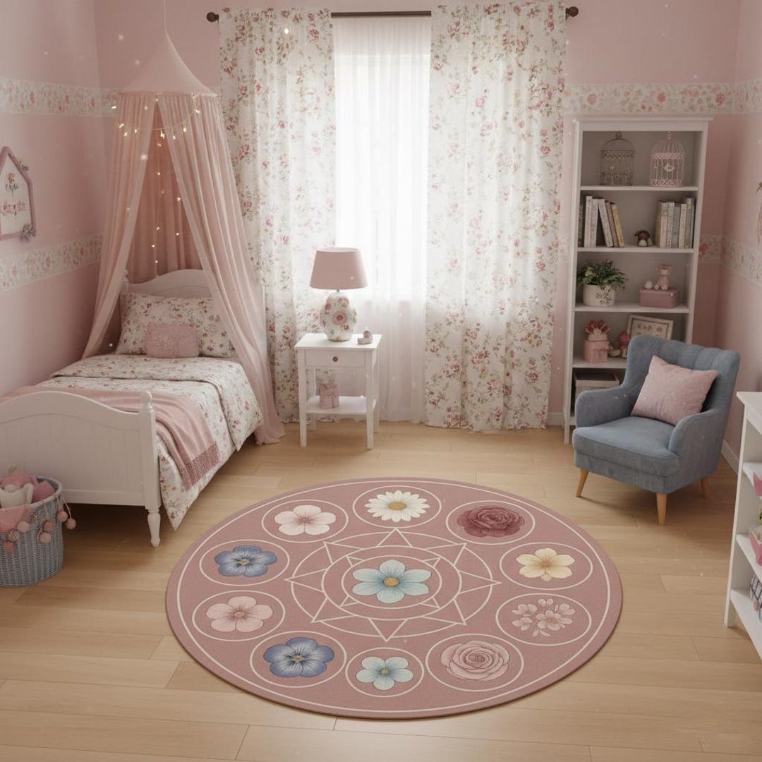 11 Dancing Princesses Rug, Round Rug, Circle Rug, Ashlyn Rug, the ...