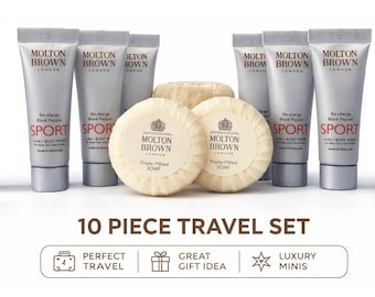 Luxury Bath & Body Gift Set 10 Piece Black Pepper Scent