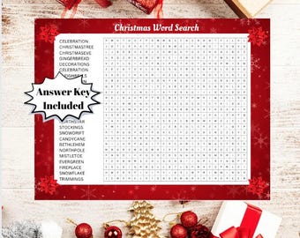 Printable Christmas Word Search – Fun Holiday Activity for Kids & Adults!