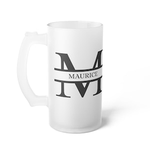 Personalized Frosted Glass Beer Mug | Customized Gifts for Beer Lovers, Unique Wedding Favors, Housewarming Gifts, Engraved Drinkware, [...]