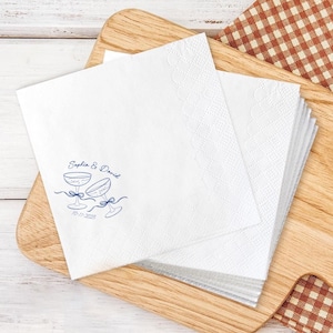 Personalized Weddings Napkins, Custom Bridal Shower Napkins, Personalized Engagement Party Napkins, Bridal Shower Gift Cocktail
