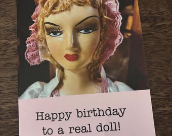 Set of 6 Antique Doll Photo Greeting Cards