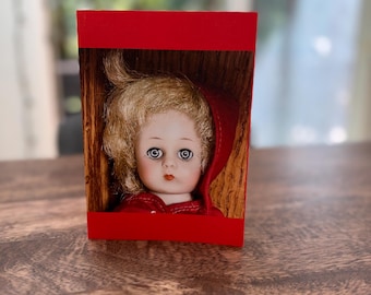 Set of 6 Christmas Cards: Antique Doll Photo Cards