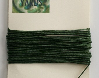 5 Yards Emerald Green 4 ply Irish Waxed Linen Thread