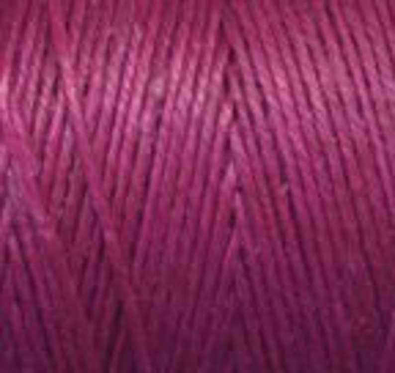 You Pick 3 Colors 30 Yards Total of 4 ply Irish Waxed Linen Thread image 3