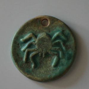 Handcrafted Ceramic Spider Pendant PEN71111718