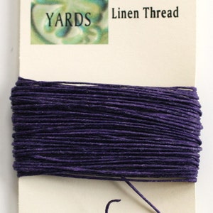 10 Yards Plum 4 ply Irish Waxed Linen Thread