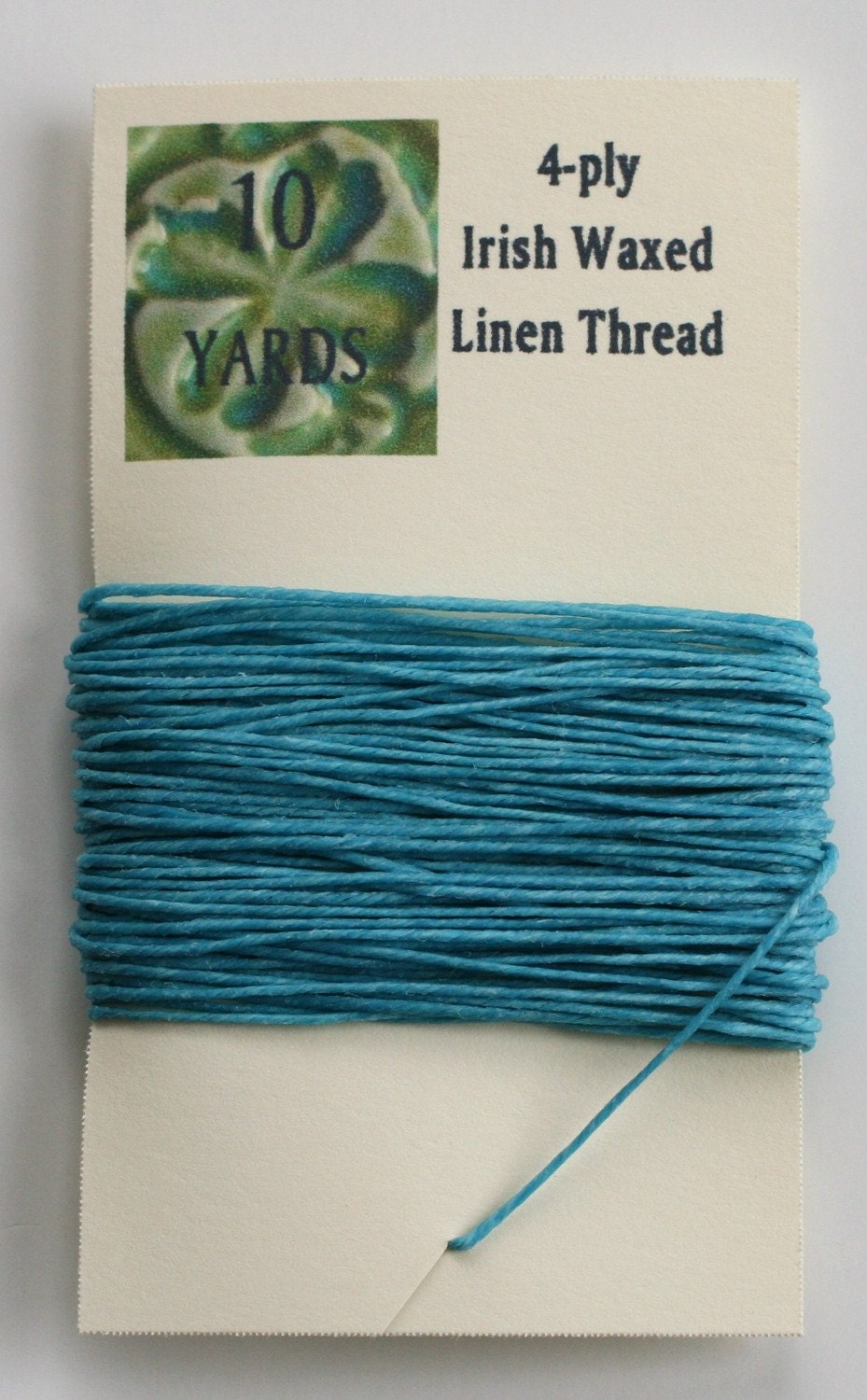 Irish Waxed Linen Thread Bright Yellow 43679 (50gr, 100y) 4-Ply
