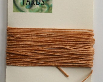 5 Yards Butterscotch 4 ply Irish Waxed Linen Thread