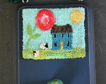 Farm House Punchneedle Embroidery Pattern PDF