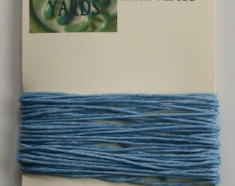 5 Yards Robin Egg Blue 4 ply Irish Waxed Linen Thread