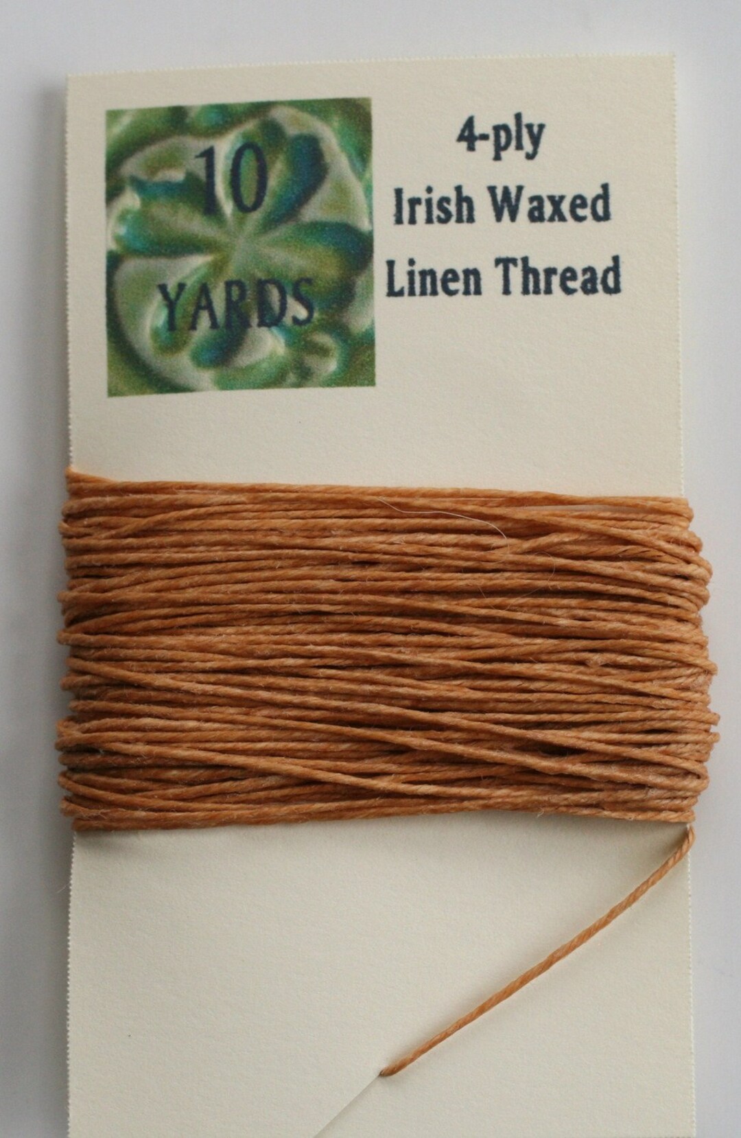 10 Yards Butterscotch 4 Ply Irish Waxed Linen Thread - Etsy