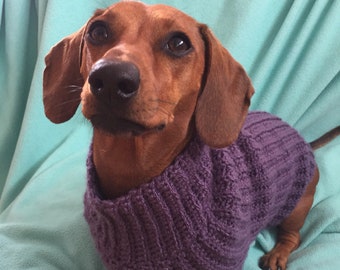 Ribbed Dog Sweater, Custom Made