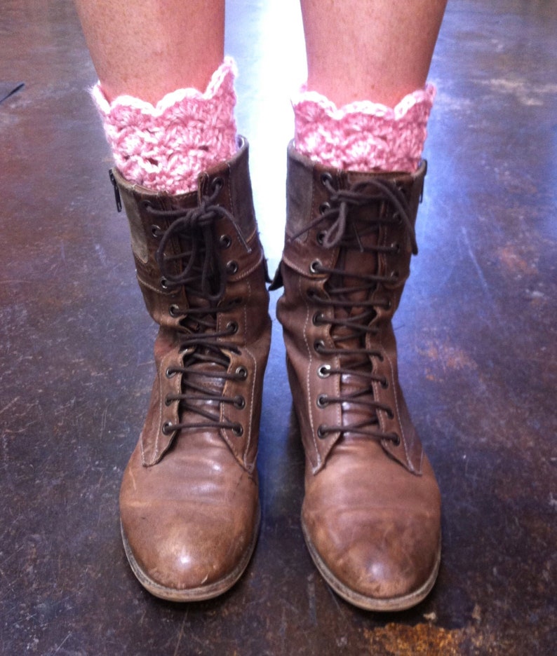 Lacy Boot Toppers Leg Warmers Ribbed Boot Cuffs Etsy