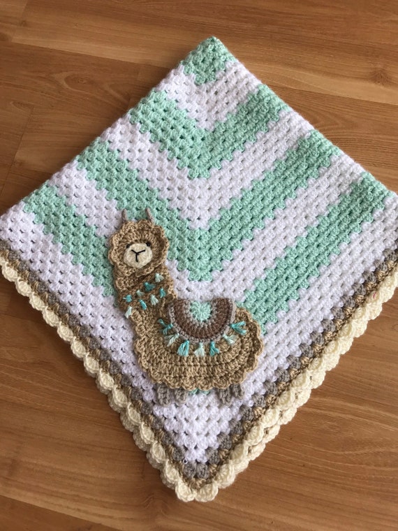 llama baby blanket
