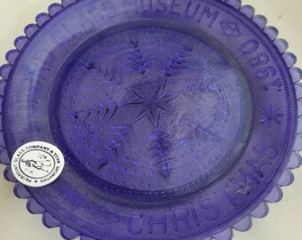 Pairpoint Glass Cup Plate Collector Glass Cup Plate Horse Railway Alvin White Pressed glass Sandwich Glass clear glass