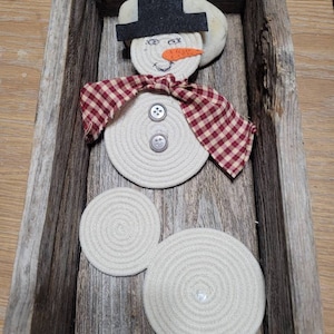 Snowman blank, Holiday Decoration, Holiday Craft, Snowman to Decorate, Rope Snowman to Decorate