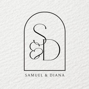 Custom wedding monogram, wedding monogram logo, wedding monogram, digital download monogram, wedding initials logo, elegant monogram
