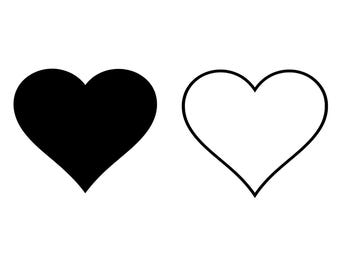 Forme d'amour minimale Svg coeur solide