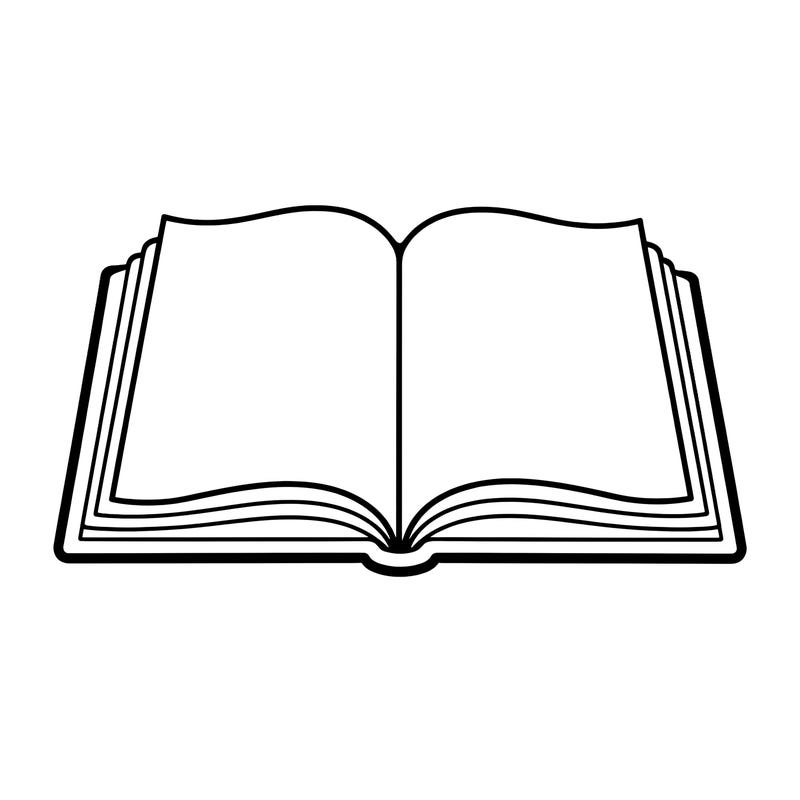 Open Book Vector Svgs - Etsy