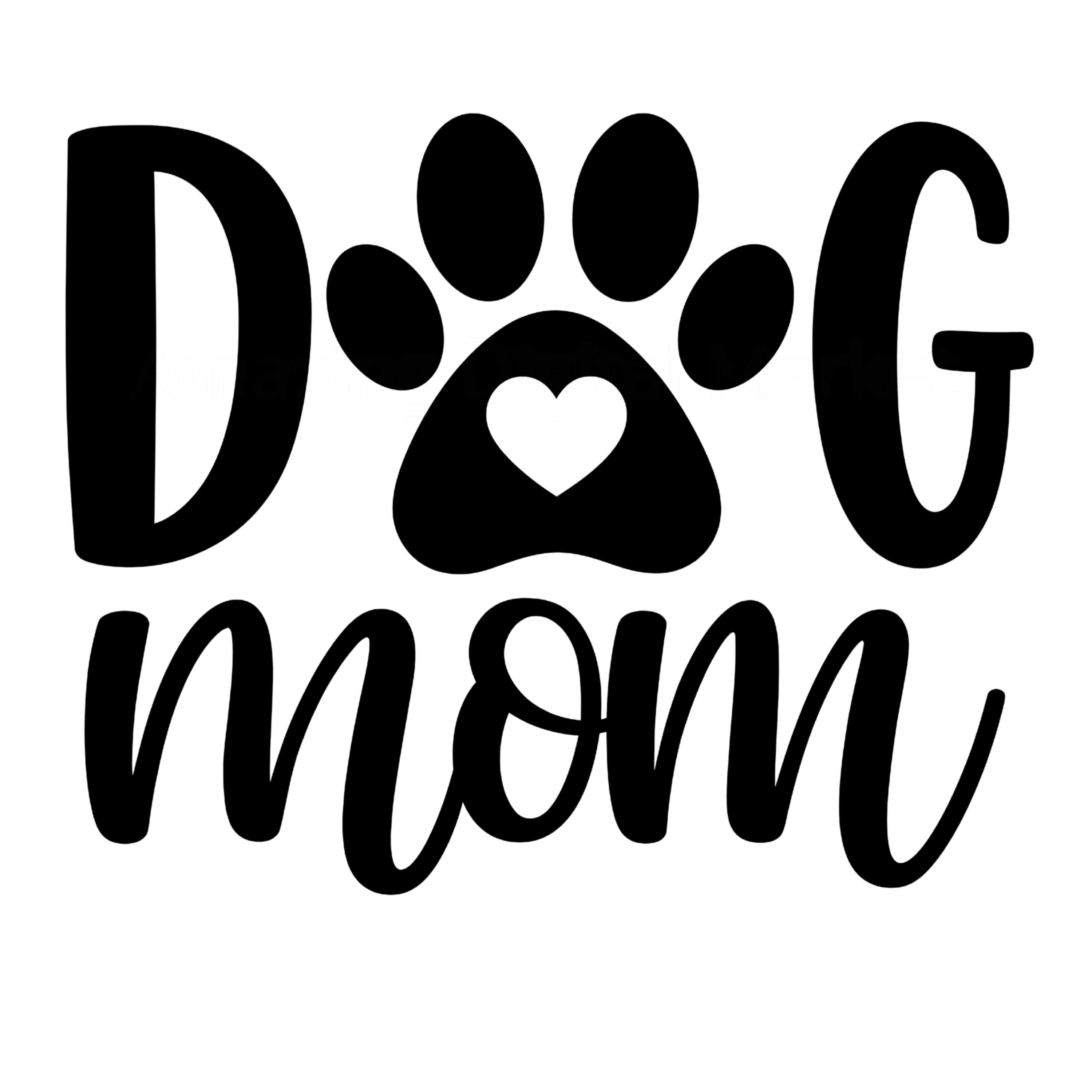 Dog Mom Paw Print | Pet Lover Svg Png Dxf Eps Pdf - Etsy