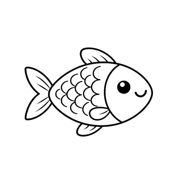 Fish SVG Cut File - Etsy