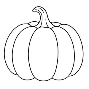 Kürbis-Umriss-SVG, Herbst-Clipart, Halloween-Schablone, Herbst-Cricut-Schnittdatei