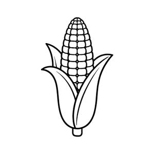 Paquete de archivos SVG de maíz, contorno de vegetales de granja para Cricut, imágenes prediseñadas rústicas, diseño láser