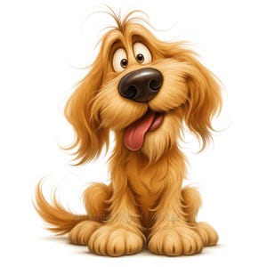 Whimsical Quirky Dog Clipart 12 High Res PNG for Junk Journaling, Scrapbooking, Card Making, Digital Download Kit, Fantasy
