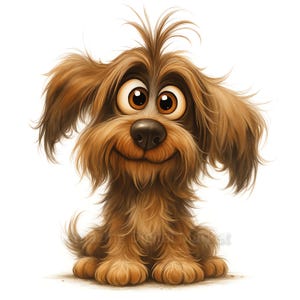 Quirky Dog Clipart 12 High Res PNG for Junk Journaling, Scrapbooking, Card Making, Digital Download Kit, Fantasy,Whimsical