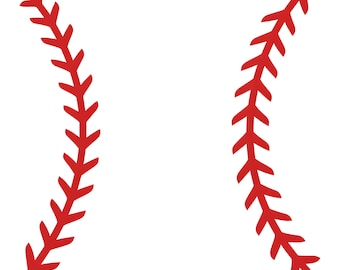 Baseball Stitch SVG Seam Clipart Sports Cut File