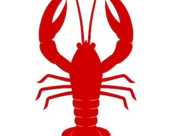 Roter Hummer SVG Schnitt Datei Muschel Silhouette für Cricut