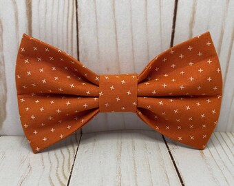 Fall Dog Bow Tie | Cat Bow Tie | Autumn Orange/Rust | Dog Bow Tie | Pet Bow Tie | Dog Accessories | Cat Accessories | Collar Decoration