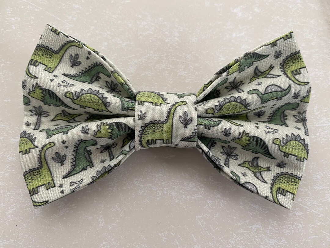 Dinosaur Dog Bow Tie Dinosaur Cat Bow Tie Dinosaurs Trex Etsy