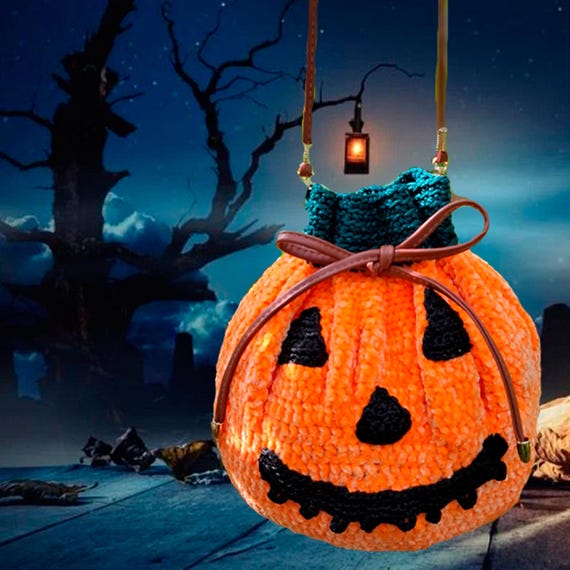 Halloween Pumpkin Purse – Handmade Jack O display picture 1
