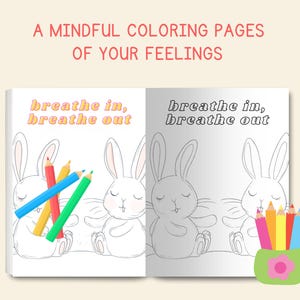 Emotion by Emotion – A Coloring Experience for Kids | Printable Feelings Coloring Book | 12 Emotional Pages | A4 and 8.5x11 PDF