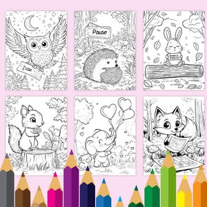 Feelings Coloring Pages for Kids – Printable Emotional Regulation Activities, Mindfulness & SEL Coloring Book