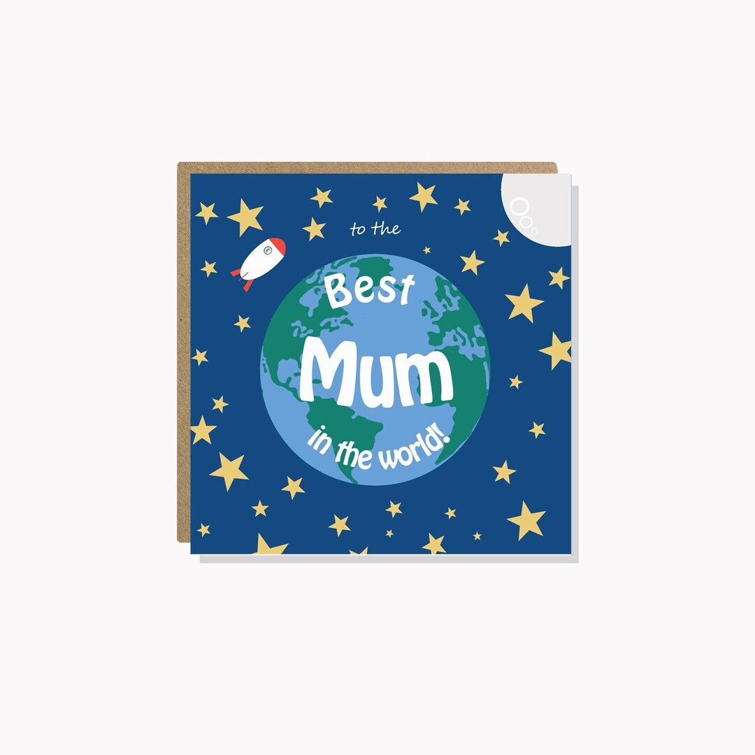 Best Mum in the World Birthday Card Mothers Day Thank You Card Birthday ...