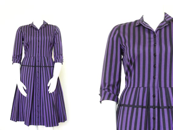 1950s Dress | Vintage 50s Dress | L'Aiglon Purple