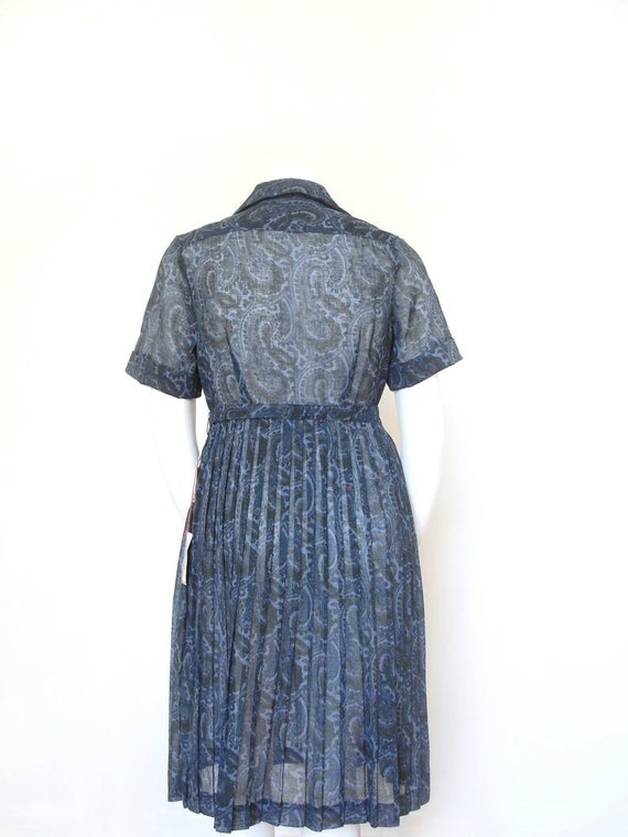 1950s Dress | Vintage 50s Dress | NWT Paisley Dre… - image 5