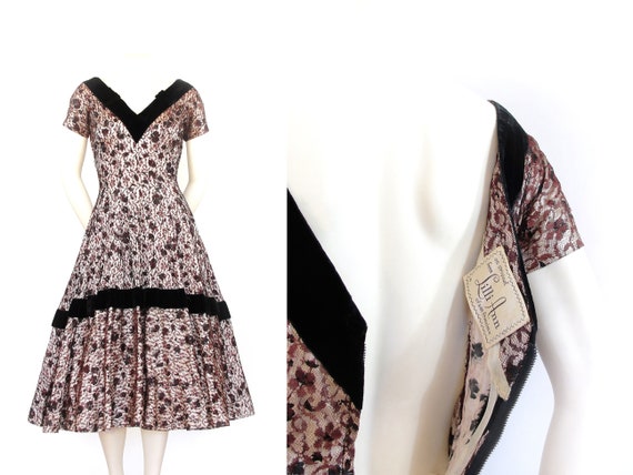 1950s Lilli Ann Dress | 50s Designer Dress | Rare… - image 1