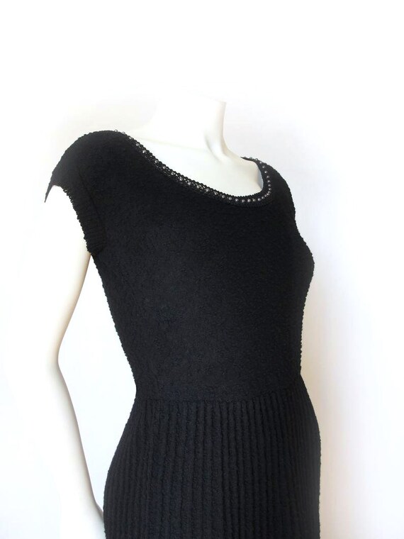 1940s Sweater Dress | 1940s Little Black Dress | … - image 4