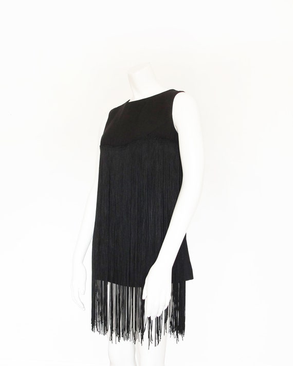 1960s Fringe Dress | 60s Fringe Tunic | Flapper |… - image 5
