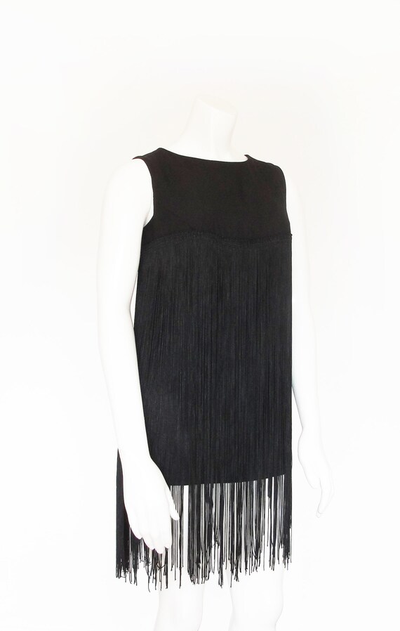 1960s Fringe Dress | 60s Fringe Tunic | Flapper |… - image 4