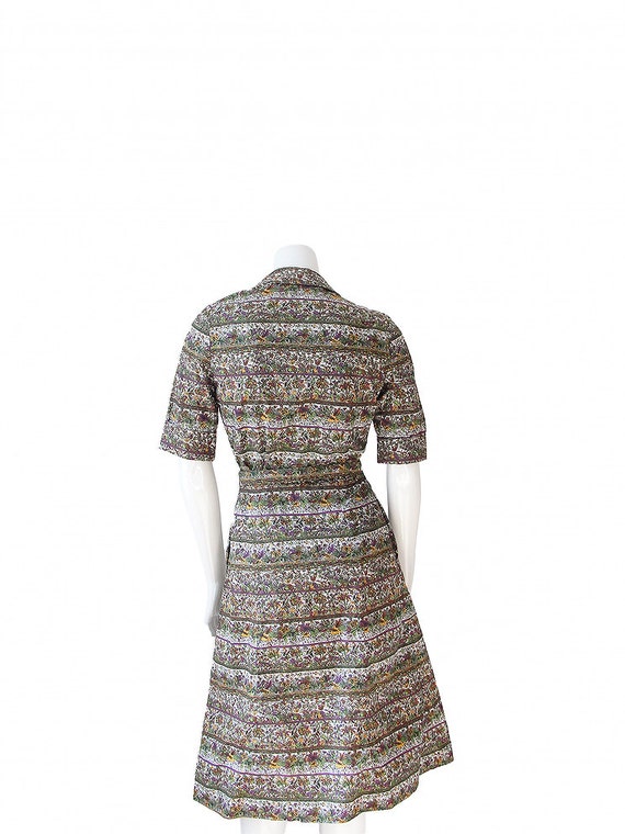 1950s Shirt Dress • 50s Day Dress • Floral Print … - image 5