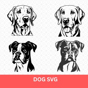 Dog SVG – Cute Dog Silhouette Cut File, Pet Lover Cricut Design for Shirts, Mugs, Decals & Crafts, Digital Download